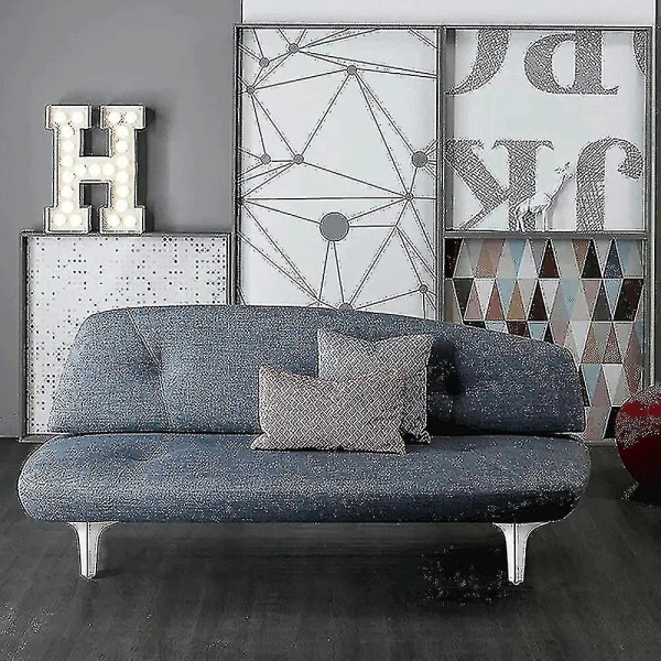 4-pakk metallmøbler sofaben, erstatning for gjør-det-selv-møbler