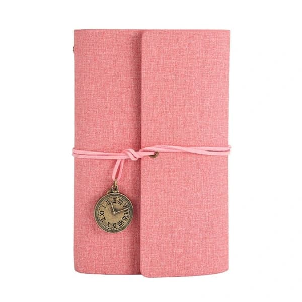 Løsblad Notesbog Ledger Bog ROSA Pink