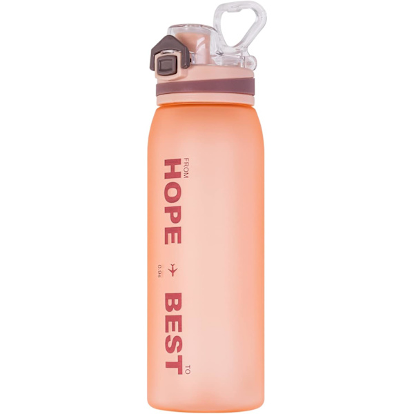 Dricksflaska Vattenflaskor Gym Sport 1l Cykling Löpning 900ml BPA-fri Plast Hydreringsflaska D20 (900ml, Rosa) Pink