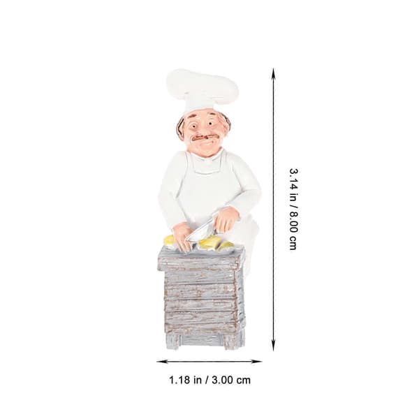 5 Pcs Chef Refrigerator Magnets Cook Magnets Kitchen Fridge Magnets Refrigerator Decorations (Mixed Style)