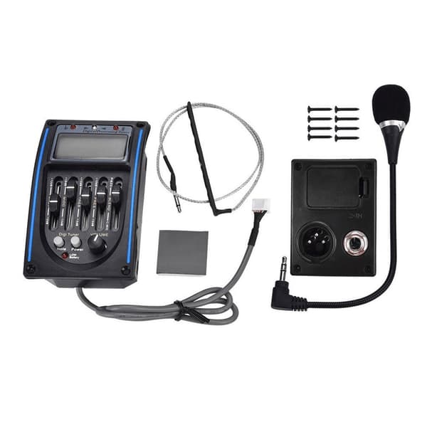 1 stk 5-bånds EQ folkegitarpickup med LCD-skjerm