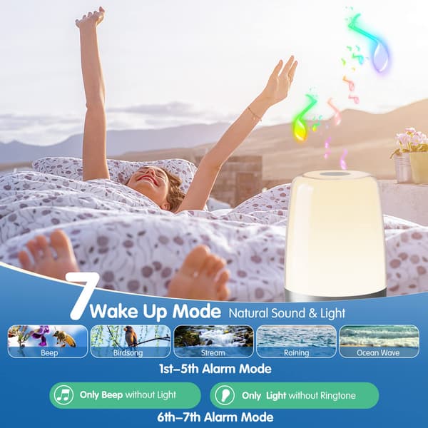Sunrise Simulation Alarm Clock for Heavy Sleepers Adults