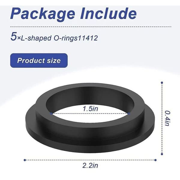 4-pack L-ring Pool Filter Pump Gaskets 11412, Compatible with Intex Sand Filter Pump