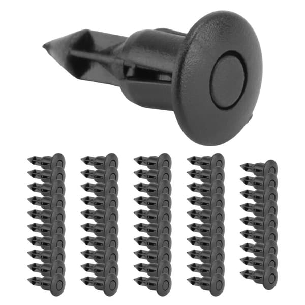 6mm x 12mm Plastnitter Bil Push Clips 50 Stykker