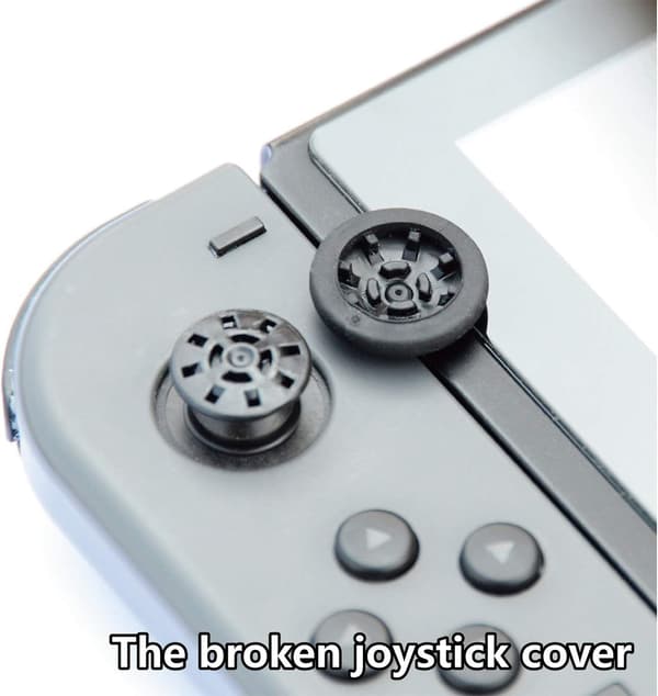 Sorte udskiftnings-joystickhatte til Nintendo Switch og Switch OLED (reservedele)