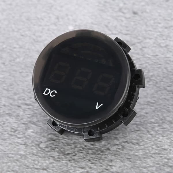 Modificeret Motorcykel Voltmeter LED Digital Display Spænding Voltmeter Panelmåler (Grøn)