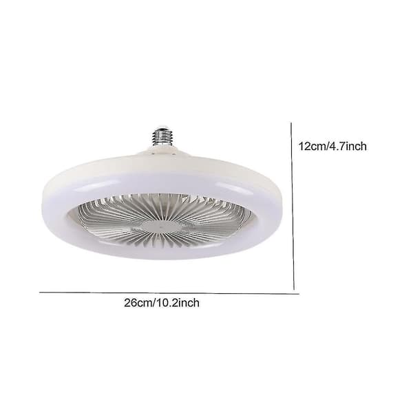30W Ceiling Fan with Integrated Lights - E27 Remote Controlled Ceiling Lighting for Bedroom and Living Room