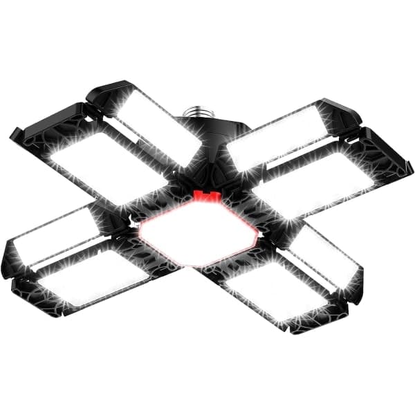 200W LED Verkstedslampe Garasjebelysning 1 stk - 20000LM 6500K