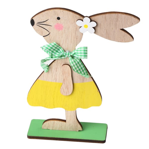 Easter Wooden Rabbit Standing Table Decoration Rabbit Sign Table Decoration Rabbit Decoration Rabbit Spring Decoration Easter Wood