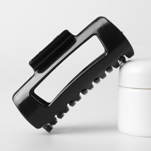 Blød elastisk hårklemme til tykt eller tyndt hår, sort og kaffe-FY-