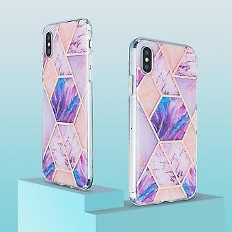 TPU Protective Case for iPhone XS / X (Rose Purple)