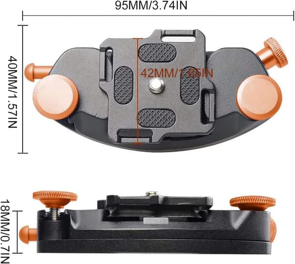 Quick Release Camera Belt, Camera Belt for DSLR Camera (Orange)