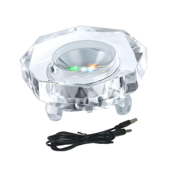 Multifunktionel USB LED-lysbase til akrylstatuer, kopvaseholder, stil A