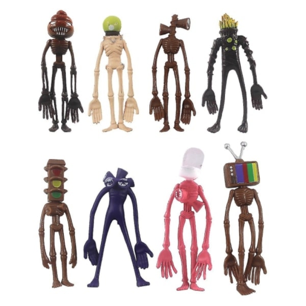 Siren Head Leksak Figur Actionfigur 8-pack I