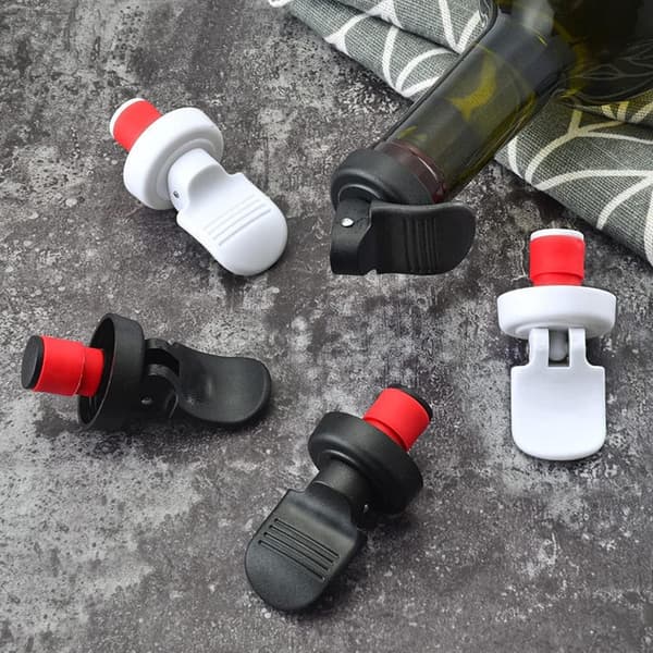 12 stk. vinpropper, PP-vinpropper, påfyllbare vinpropper, vakuumvinpropper, for oppbevaring av vin, champagne og øl