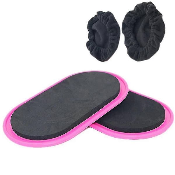 Exercise Gliding Plates, Double-Sided Oval Floor Sport Core Sliders Pink Pink