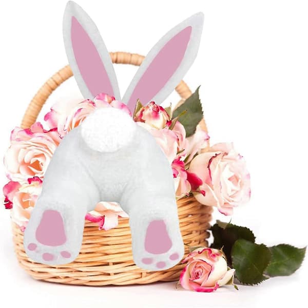 Bunny Butt for Wreath, Easter Wreath Decorations, Easter Outdoor Hanging Welcome Sign Wreath Attachment