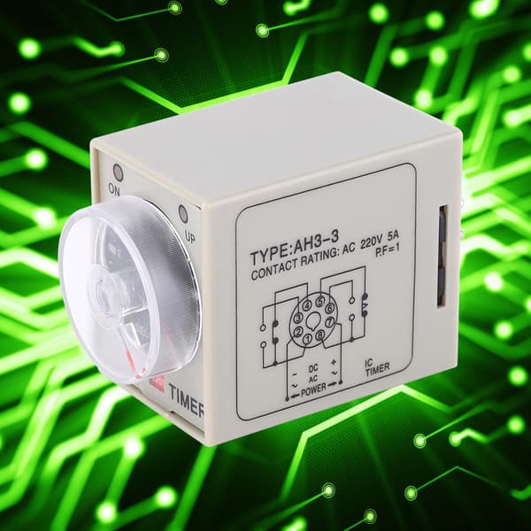 AH3-3 Time Relay Adjustable Delay Timer Switch AC 220V for Automatic Control System 60S
