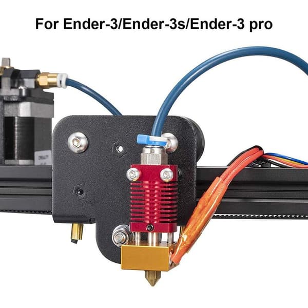 MK8 3D-printerhovedsæt, ekstruder, 0,4 mm dysesæt, 24V 40W ekstruderhoved til 3D-printer 3