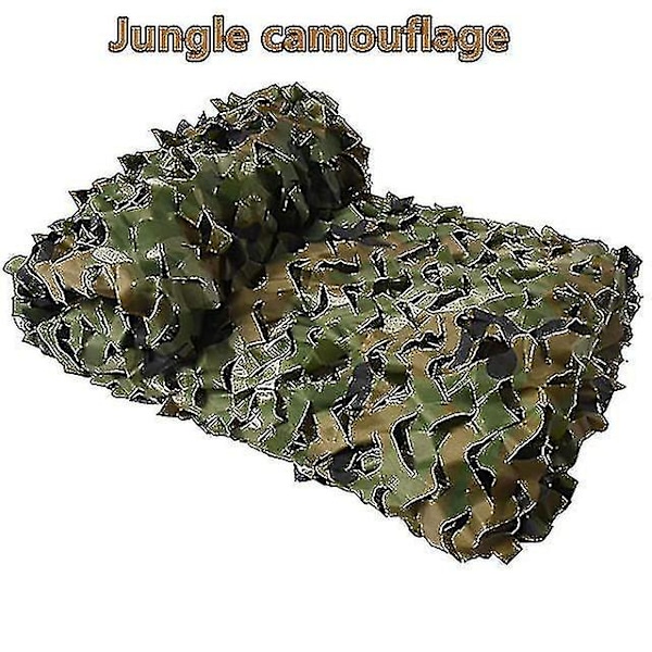 3x5m 3x8m 3x10m 4x5m Forsterket kamuflasjenett Basseng Strandpaviljong Hagesolskjerming Kamuflasjeduk Nett 7 Farger Jungelkamuflasje Jungle camouflage Jungle camouflage 2x2m