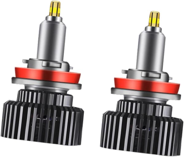 LED Headlight Bulb Car White Light 6000K Driving Light Car Accessories Replacement Repair Part Powerful Lighting High Brightness 2 Pieces H7
