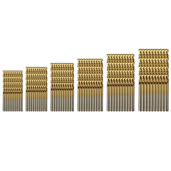 60 stk. Twist Borebits HSS Titanium Mikro Borebits Metriske HSS Højhastighedsstål Borebits 1/1.5/2/2.5/3/3.5mm