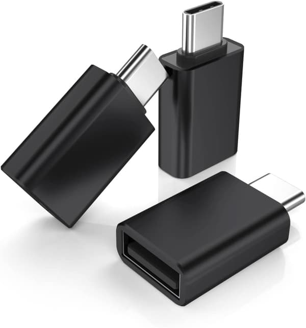 USB-C hann til USB 3.0 hunn adapter 3-pakning, Thunderbolt 3 type C