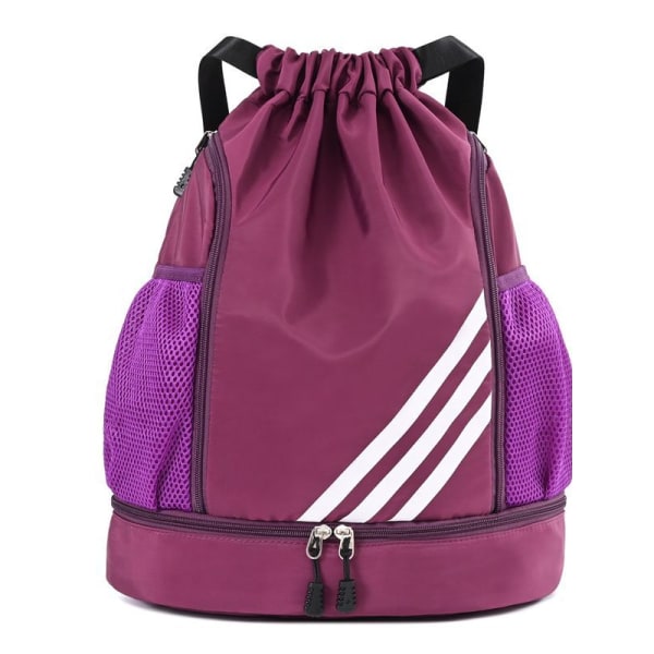 Gym Sports Bag Naisten kiristysnyöri Bolsas Purple