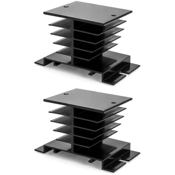 Ny aluminiumkøleplade køling solid state relæ SSR køler til SSR-10A, 25A, 40A Longziming
