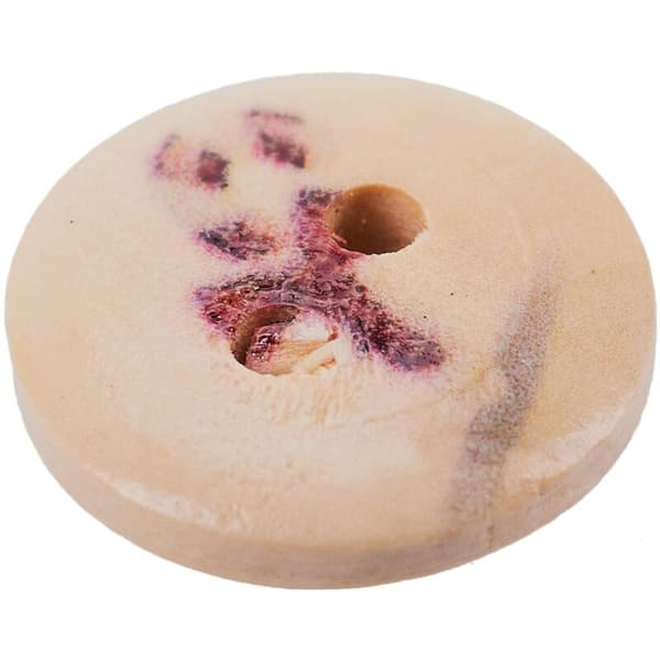 100 stk. træknapper med 2 malede huller Scrapbooking syning 15 mm (5/8 tomme)