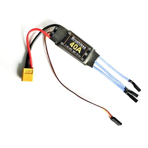 40A børsteløs ESC XT60-stik Holdbare RC-komponenter Tilbehør Hastighedsregulator Motor FPV Quadcopter Helikopter