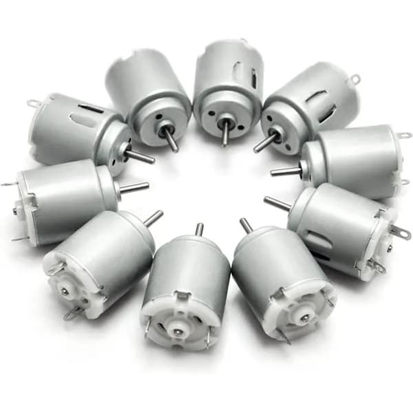|NN| 10 stk. DC-motor 140 Mini elmotor DC 3-5V 6300 omdr./min. til gør-det-selv-legetøj
