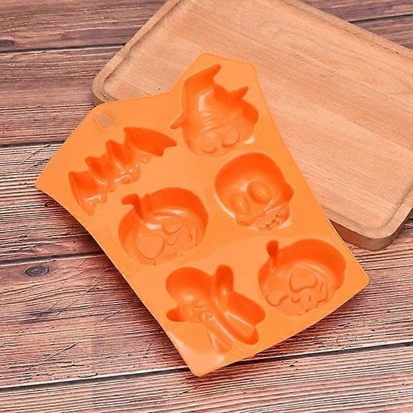 Halloween gresskar silikonform lys kakedekorasjon Fondant one size