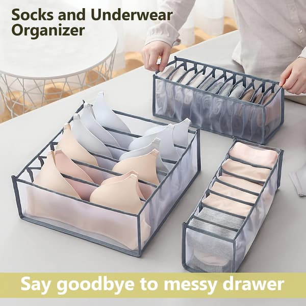 Wardrobe Storage Clothes, Drawer Insert for Socks, F,ZQKLA