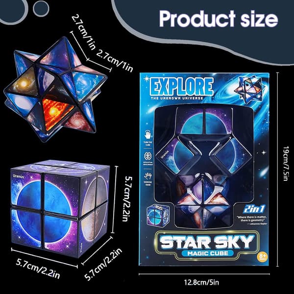 Infinity Cube Fidget Legetøj til Børn 8-12 Fødselsdagsgaveidé [JUN]