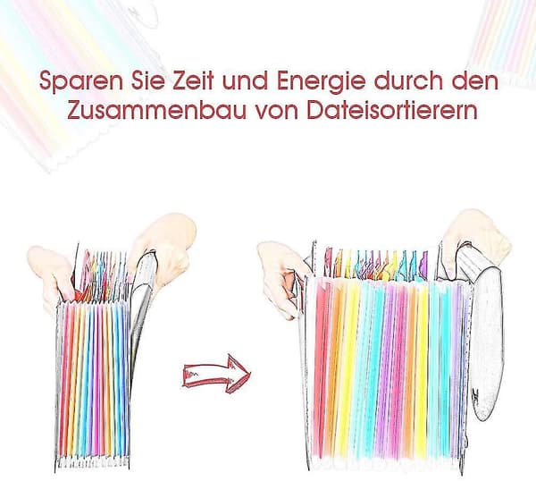 Document Folder A4 Compartment Folder File Organizer Elastic Band And Lock Button Organizing Folder