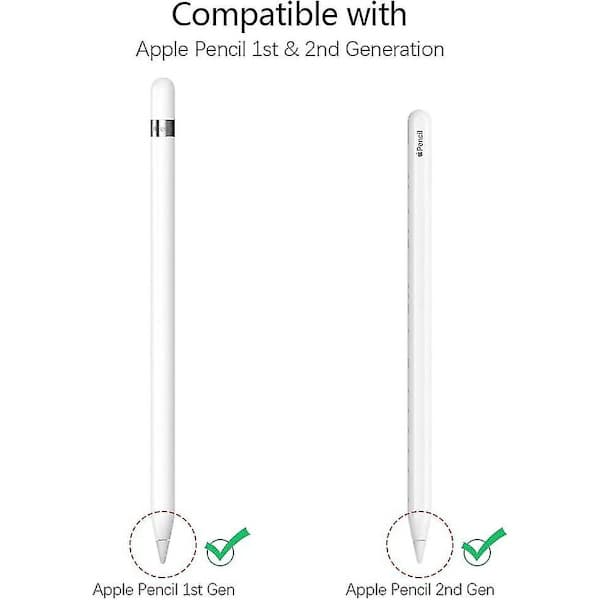 Kompatible Apple Pencil-spidser Ipencil 4-pak, meget følsomme erstatningsspidser Input Pen Tip kompatibel til Ip, A