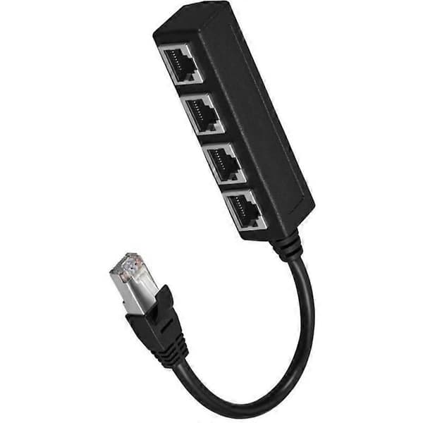 Ethernet Splitter Netværk RJ45-stik Forlængeradapterkabel RJ45 Splitter Ethernet