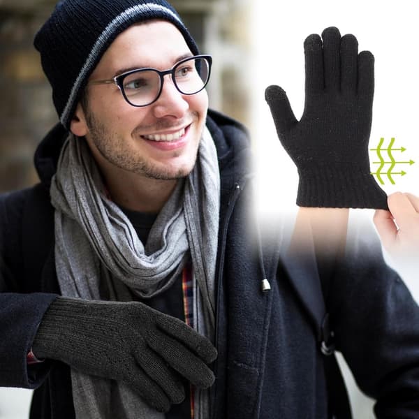 Handskar - Vinterhandskar - Varma handskar - Pekskärmshandskar - Vinterpekskärmshandskar Herr