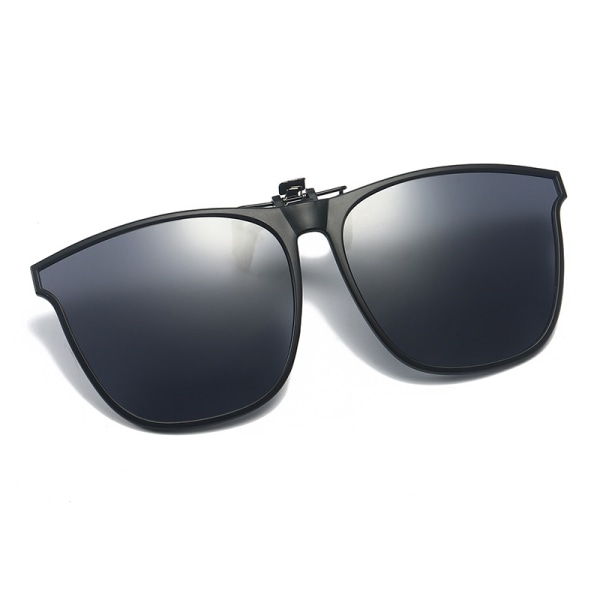 Nye fasjonable polariserte solbrilleklemmer: lette solbriller med stor ramme som kan vippes opp for menn og kvinner