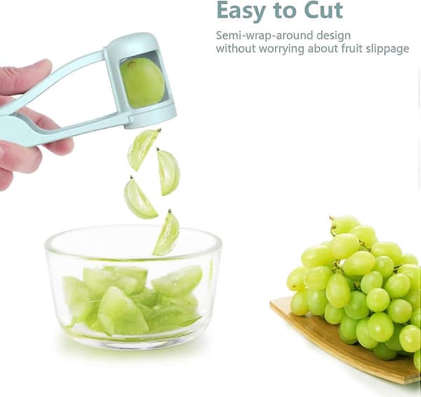 Grape Slicer for Toddlers, Grape Cutter, Cherry Tomato Slicer Kitchen Tool, Creative Small Fruit Slicer Tool