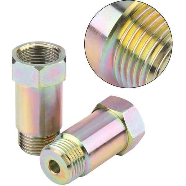 2 stk 45 mm M18 x 1,5 O2 Ilt-sensorforlænger Afstandsstuds Adapter Gul
