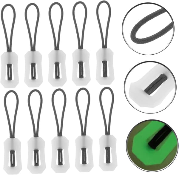 Practical Zipper for Outdoor Activities 10 Pcs Luminous Zipper Pulls