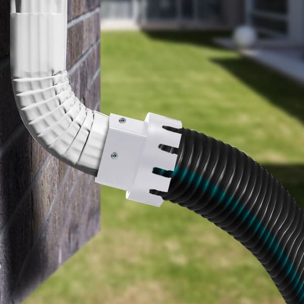 Udstødningsadapter Hvid 6,6 x 9,4 cm Interface 2-pak Udstødningsrørsadapter