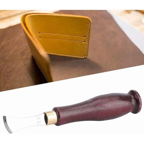 Kantkutter i rustfritt stål, lær flat kantfres, kantkutter i lær, verktøy (2 mm/0,08\")