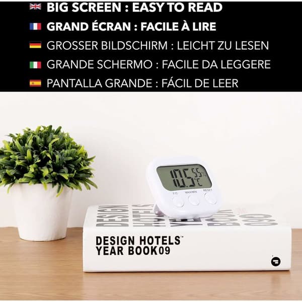 Indoor Thermometer Hygrometer - High Accuracy - Digital Temperature and Humidity Display