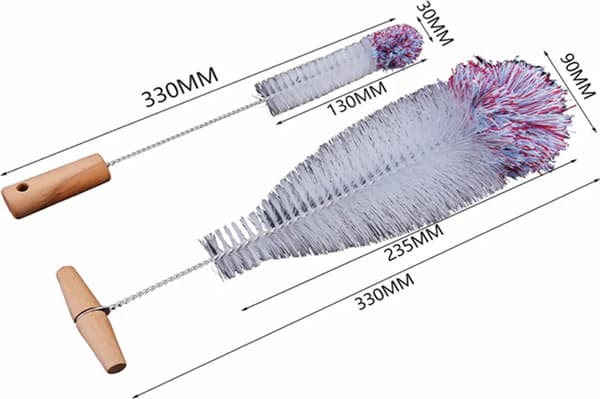 2 kpl mustia pulloharjoja SodaStream-pulloille Pitkä ja ohut harja pullojen puhdistukseen | Pullonpuhdistusharja 33*23.5*9cm/33*13*3cm