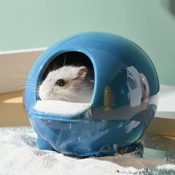 Keramisk Hamsterbadekar, Hamsterbad, Hamstertilbehør, Små Dyr