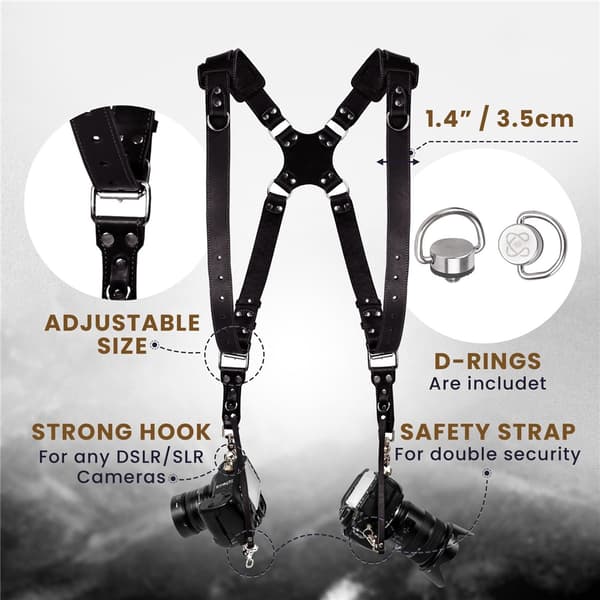 Camera Harness, Double Camera Harness for Photographers