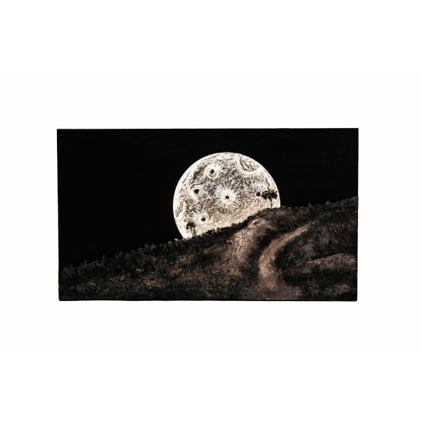 Moonlight Landscape 3D seinätaide-riippuva valaistus kuvitus 70*40